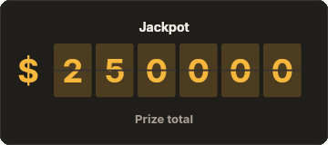Jackpot total — email template rendered by DynaMail