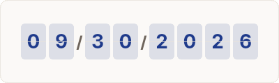 Calendar date — email template rendered by DynaMail