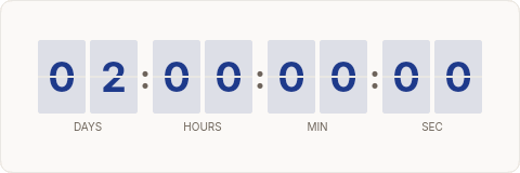 Framed countdown — email template rendered by DynaMail