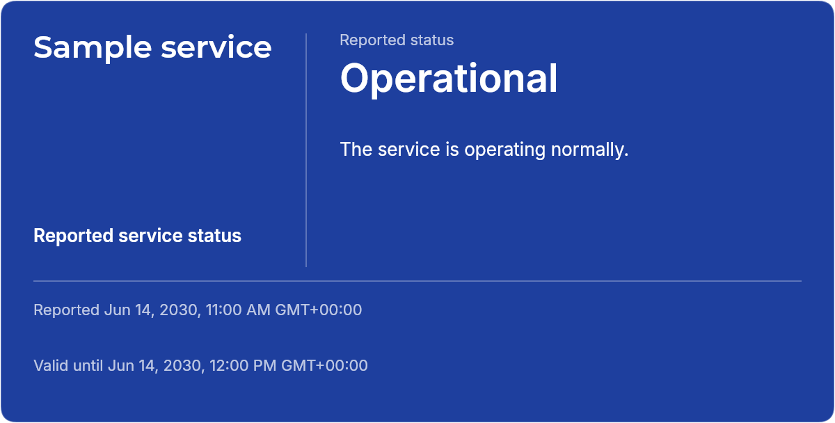 Status strip — email template rendered by DynaMail