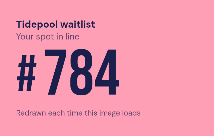 Lineup waitlist ticket rendered by DynaMail: your spot in line, #784